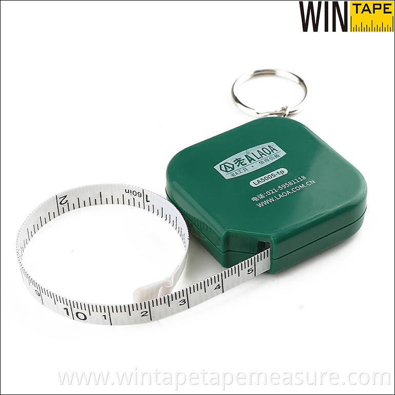 New style customer logo print plastic square shape 1.5 m mini tape measure